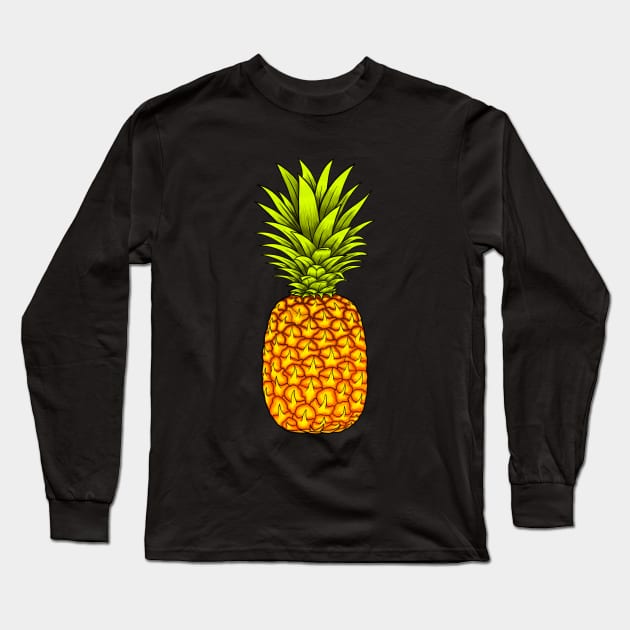 Pineapple fruit pineapple lover Long Sleeve T-Shirt by Artardishop
